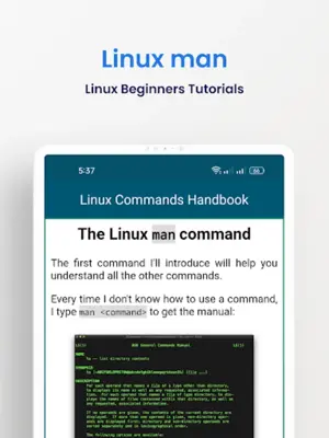 Linux Commands Handbook android App screenshot 1